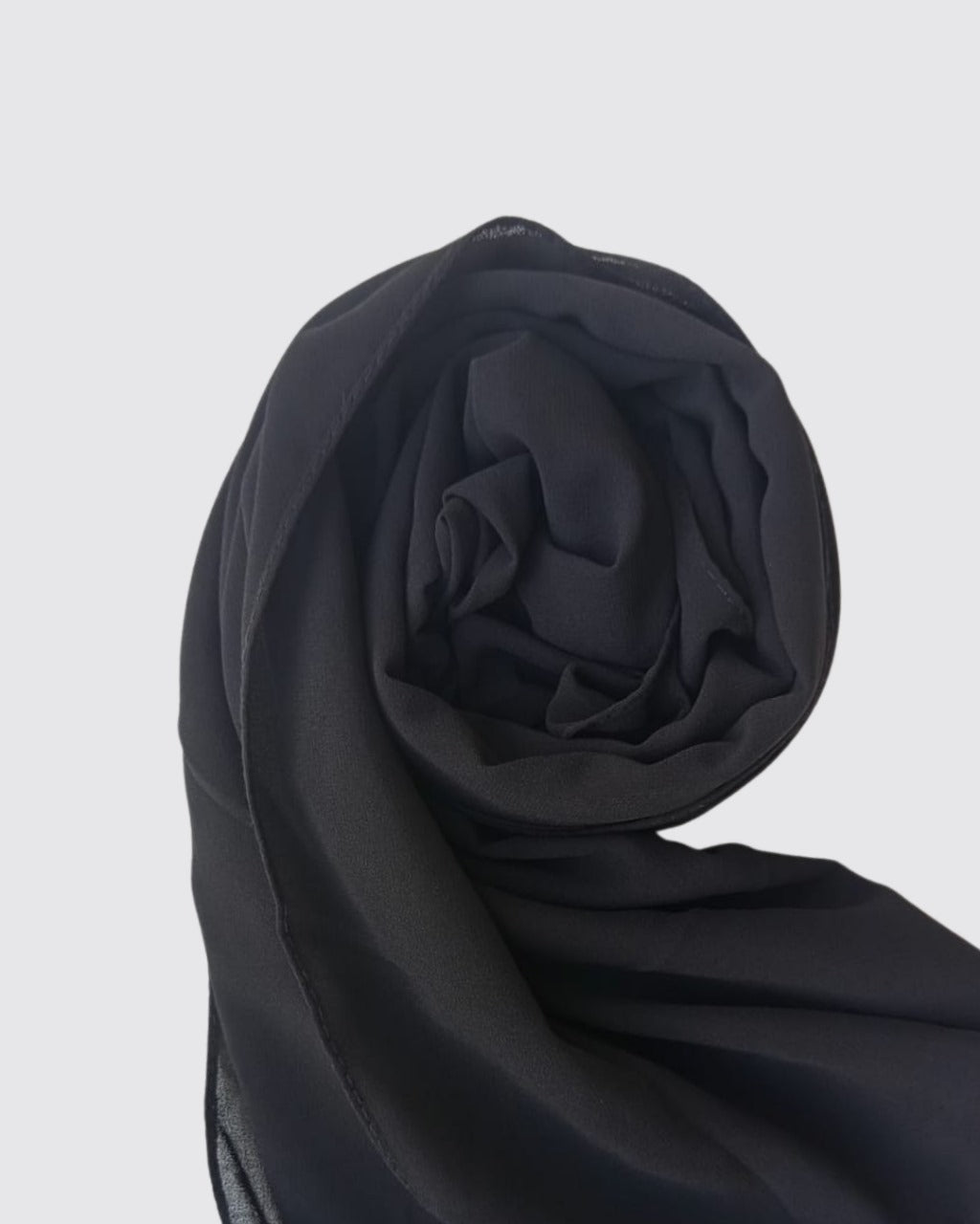 Georgette Hijab -Black 07