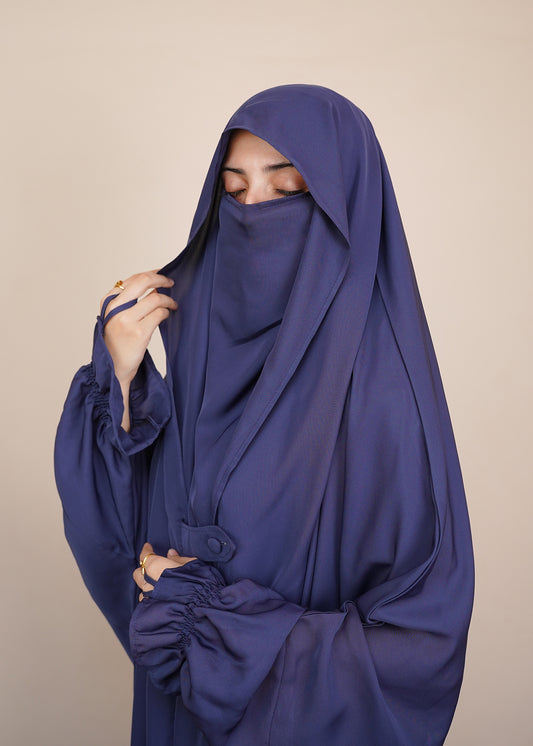 Jilbab-Navy Blue