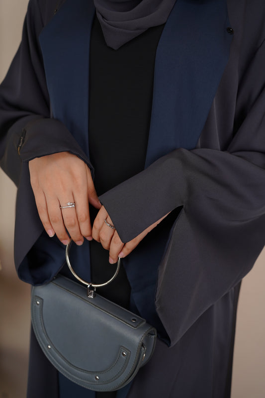 Reversable kimono Blue and grey