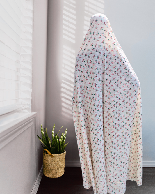 Off White Floral Namaz Gown