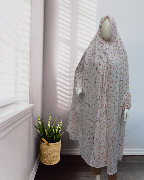 Pink Floral Namaz gown