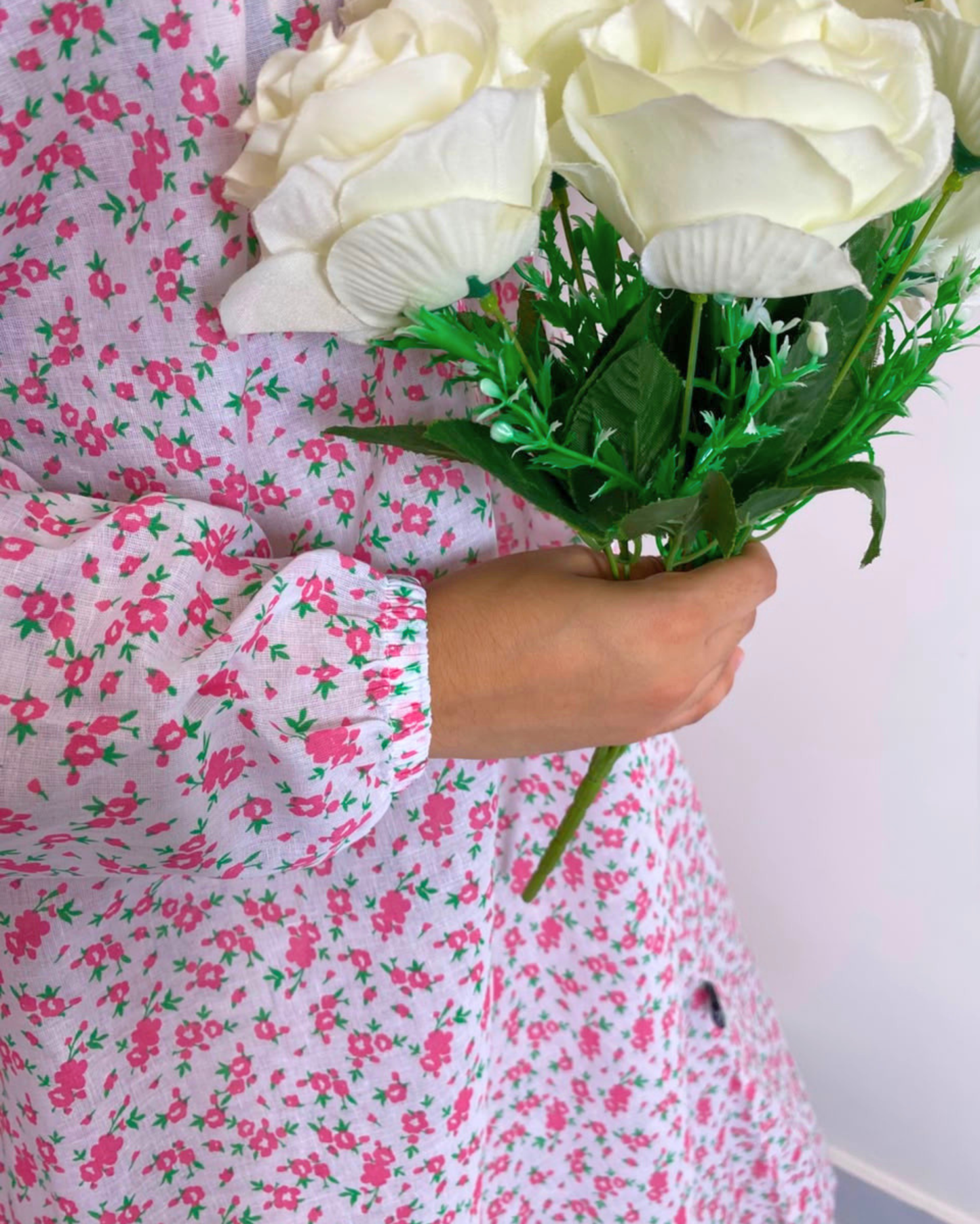 Pink Flora Namaz Gown