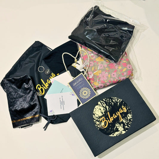 Hajj essential kit -with namazgown and basic everyday abaya