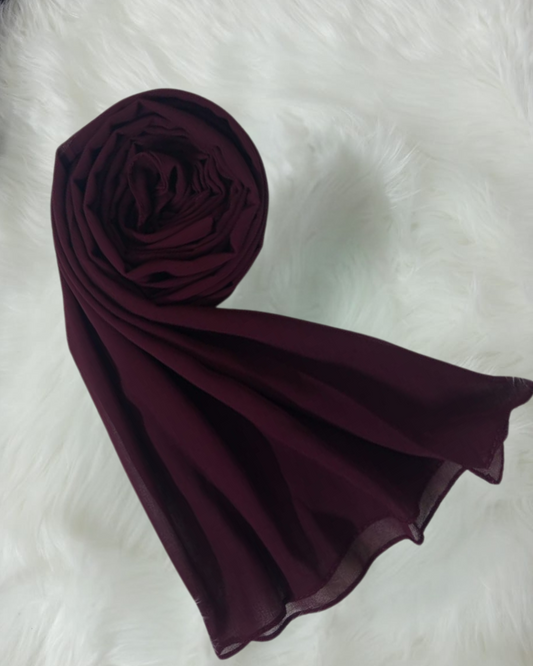 Georgette - Burgendy 16