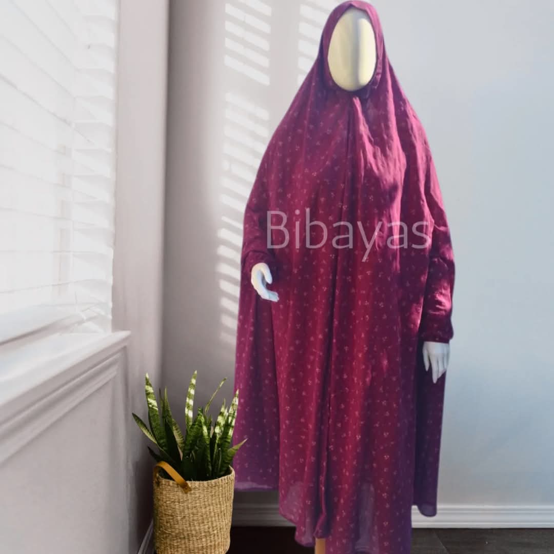 Maroon Namaz Gown