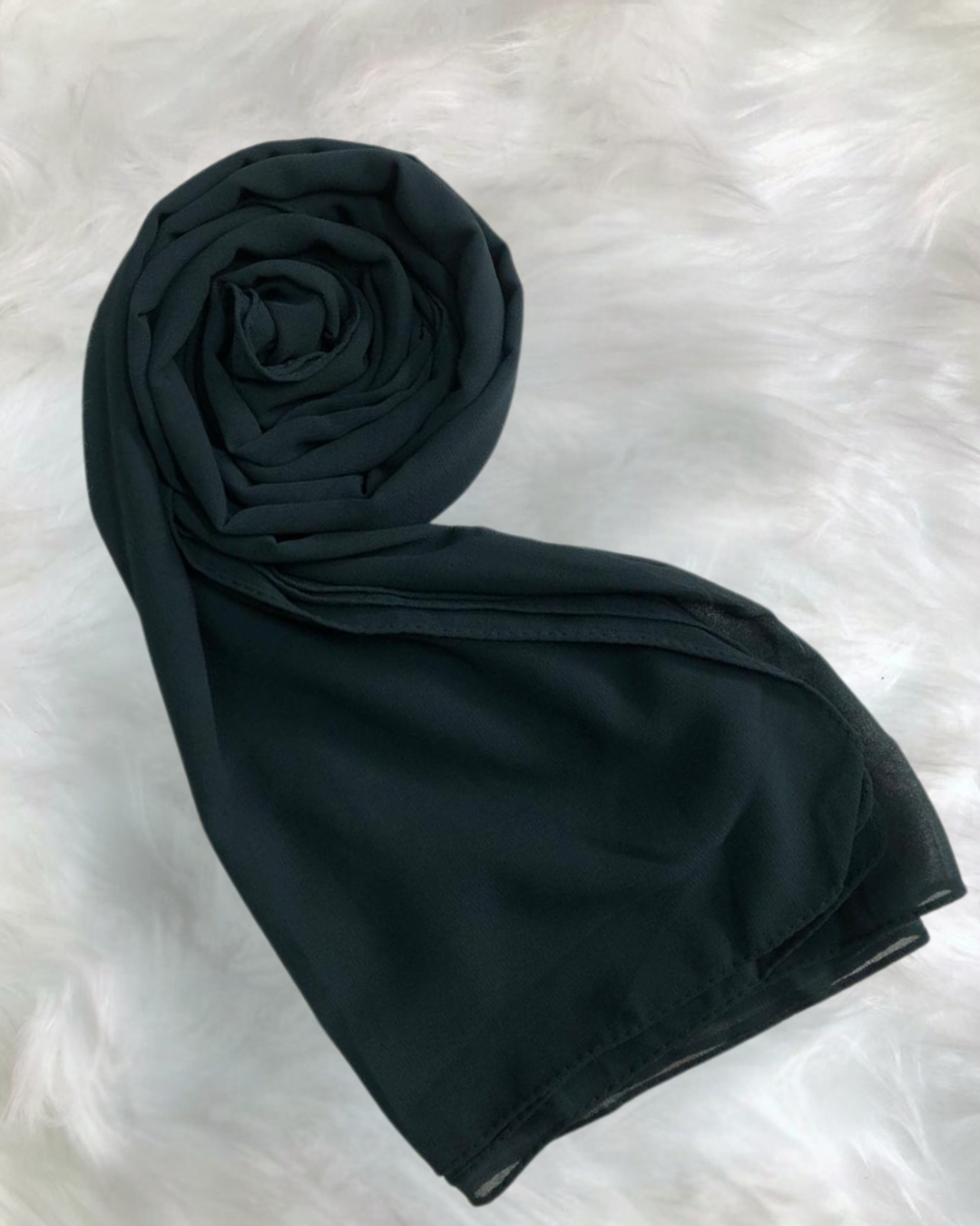 Georgette Hijab -Bottle Green 02