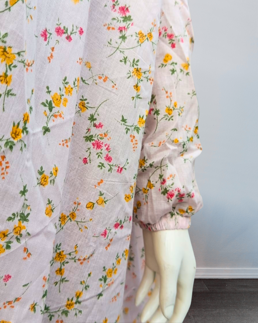 Pink Floral Namaz gown