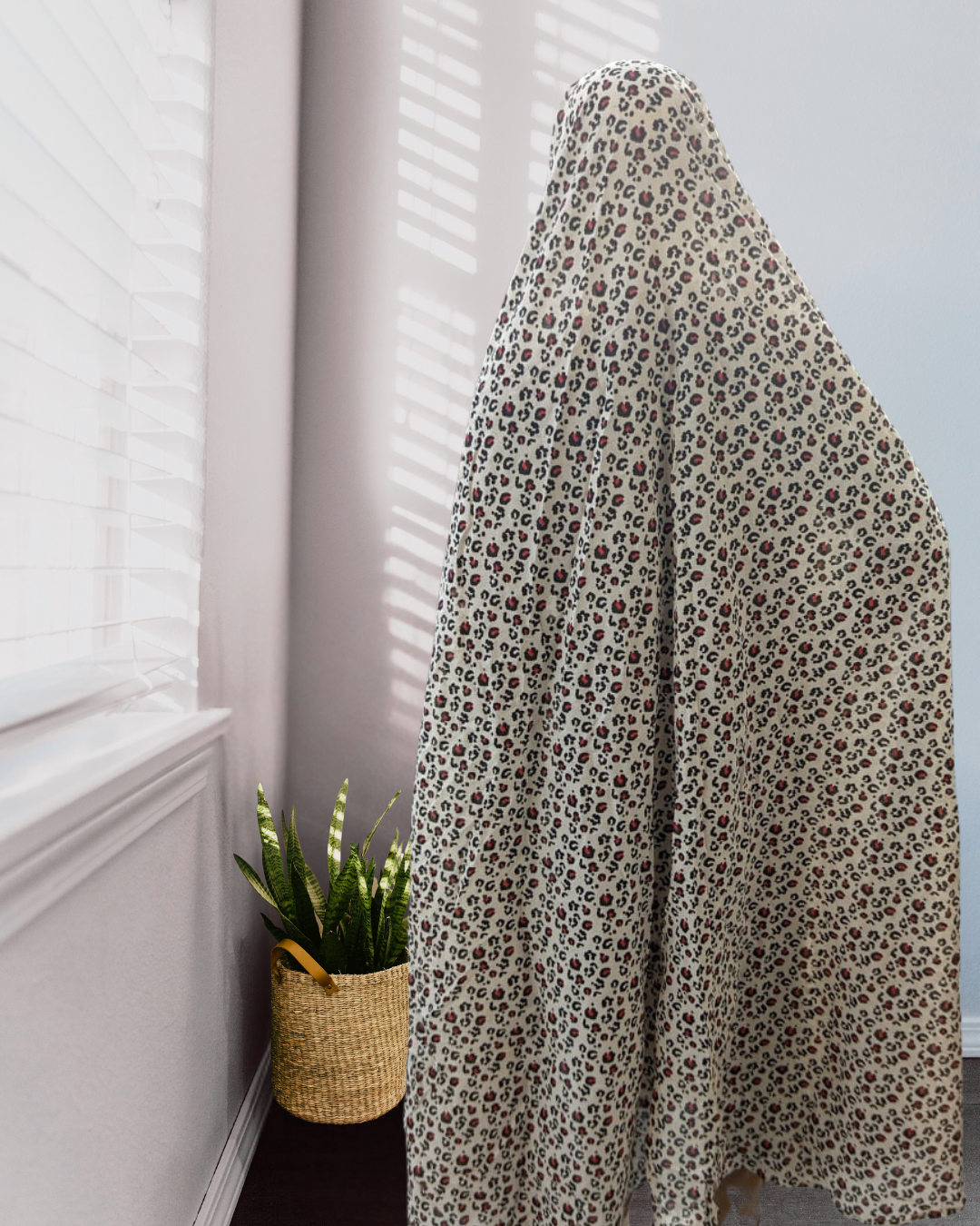 Namaz gown leopard print