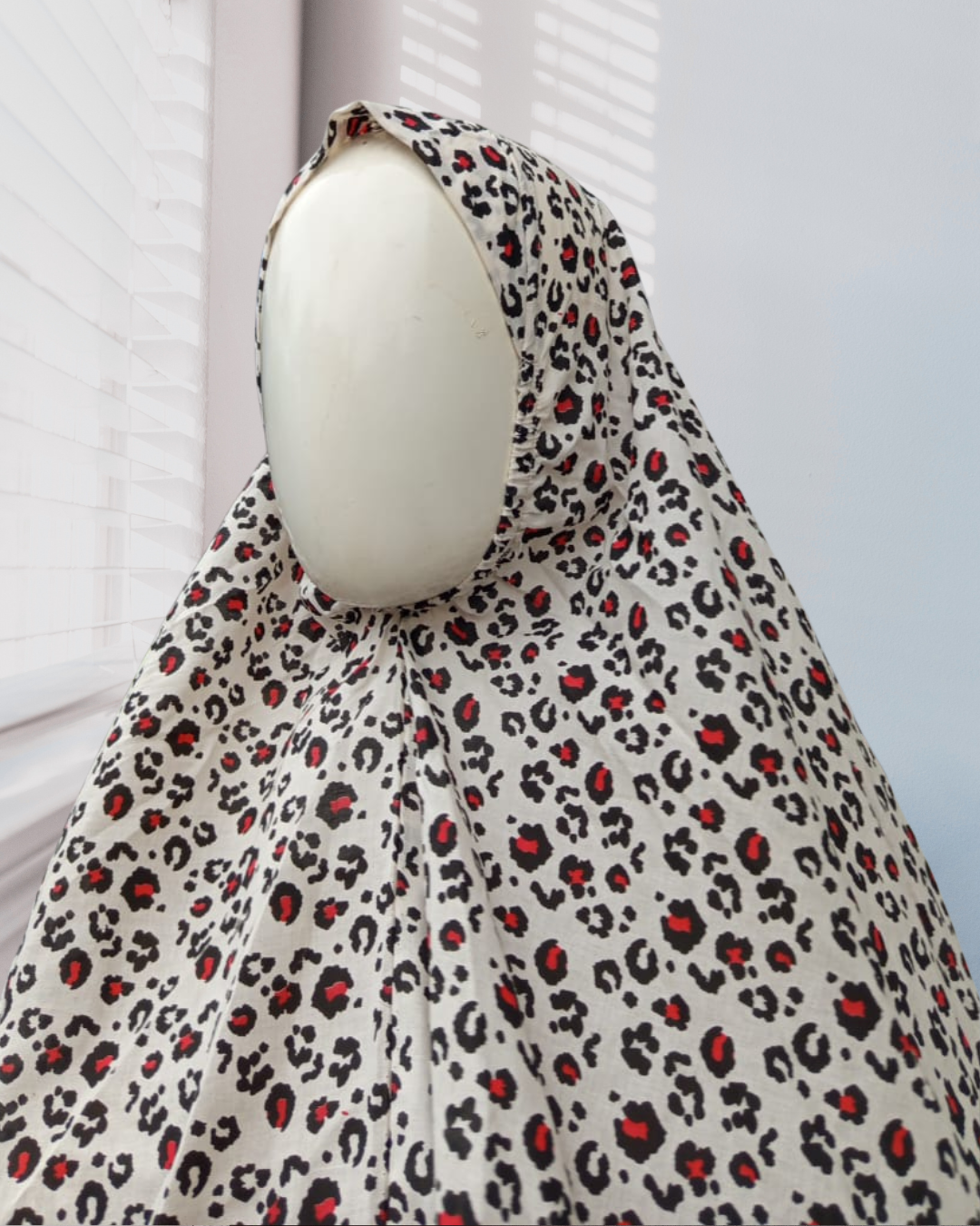 Namaz gown leopard print