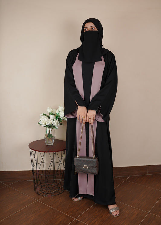 Reversable Kimono Black And Pink