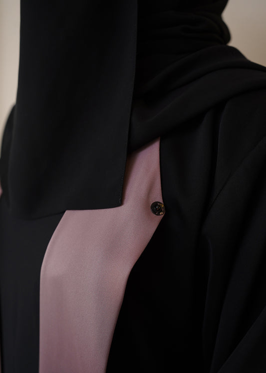 Reversable Kimono Black And Pink