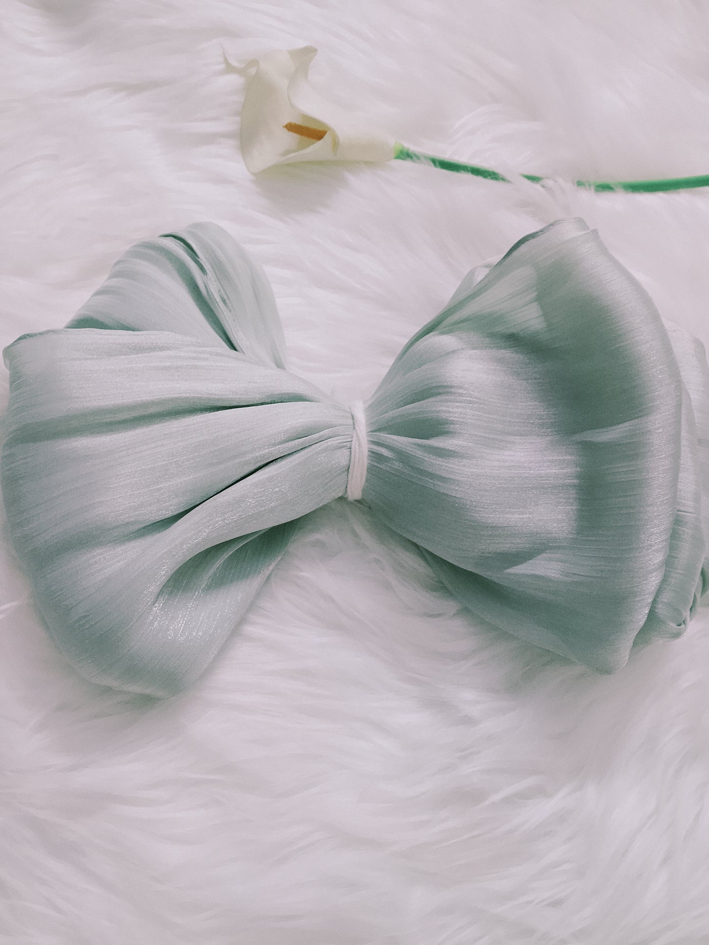 luxury Silk mint green 34