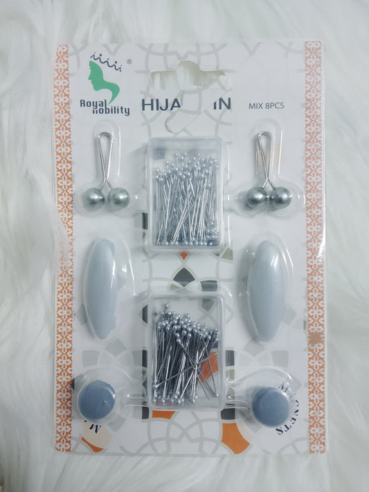 Hijab Pins Travelkit-silver