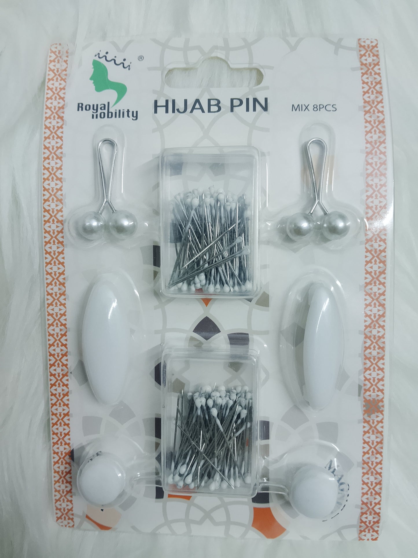 Hijab Magnet travel pack white