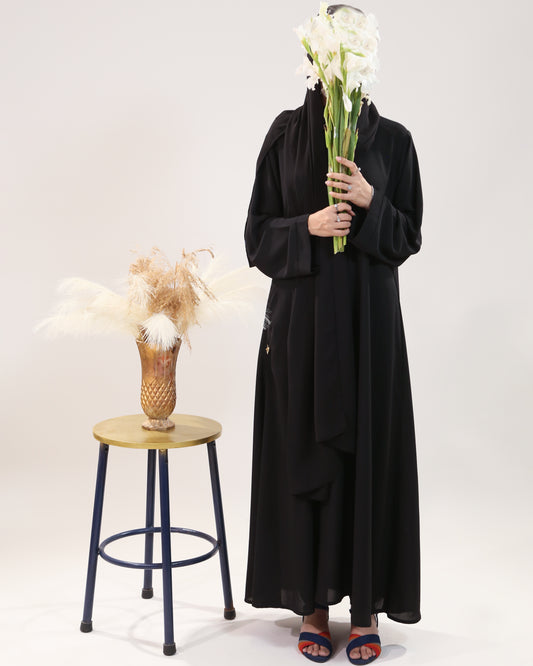 Classic Black Maxi Abaya Set