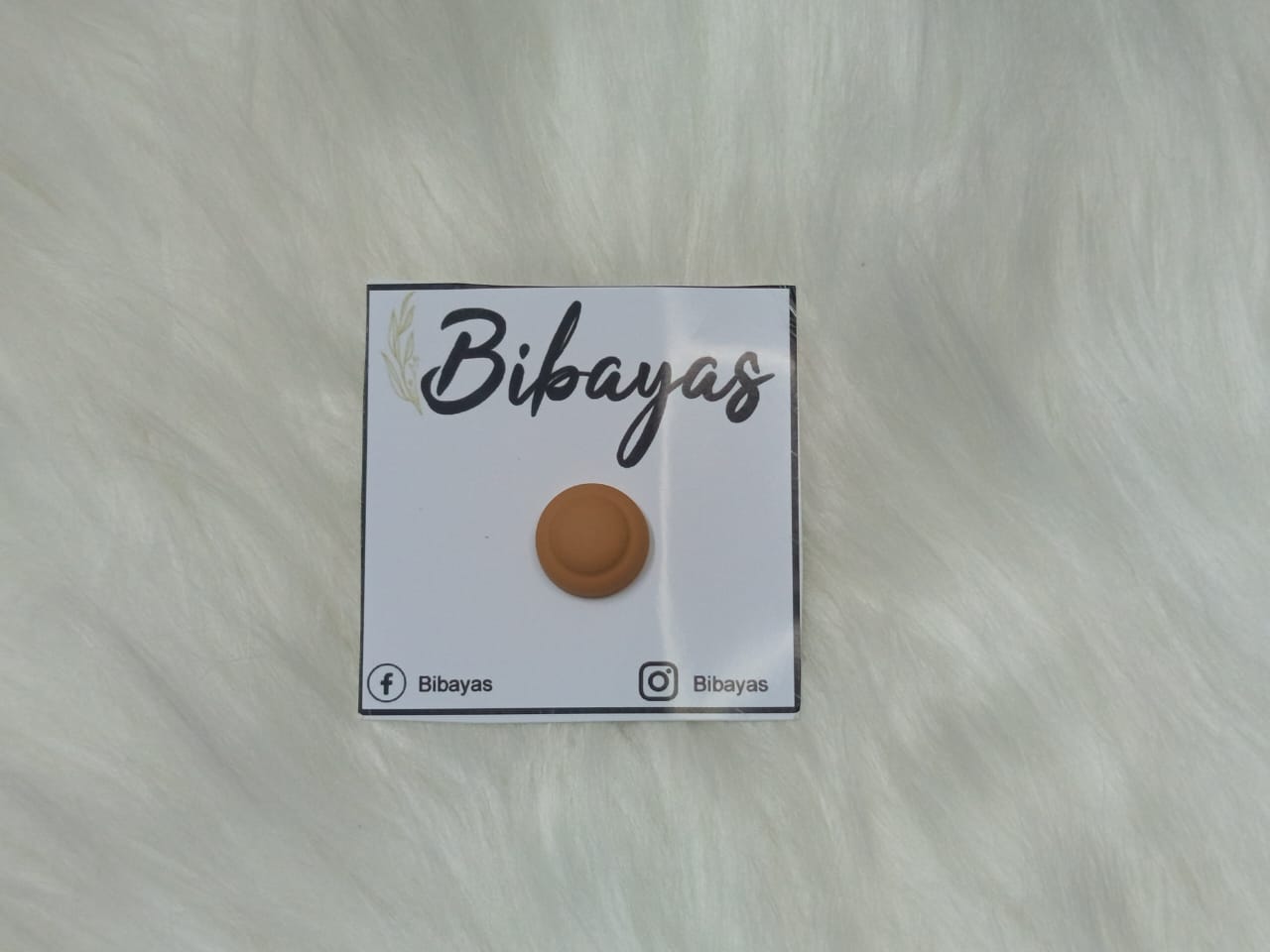 Hijab Magnet button  Musturd