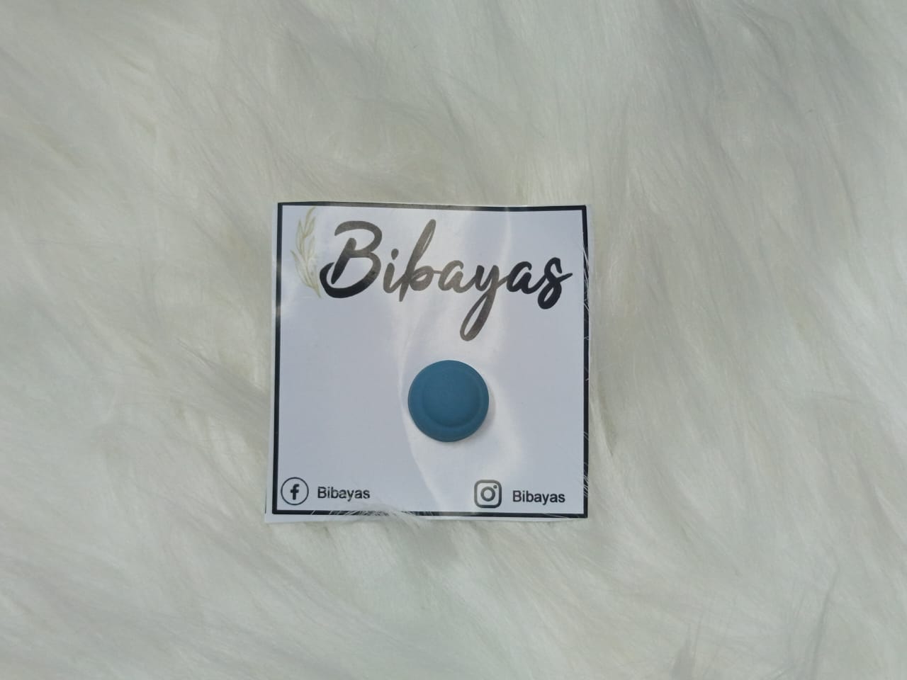 Hijab Magnet Button Blue
