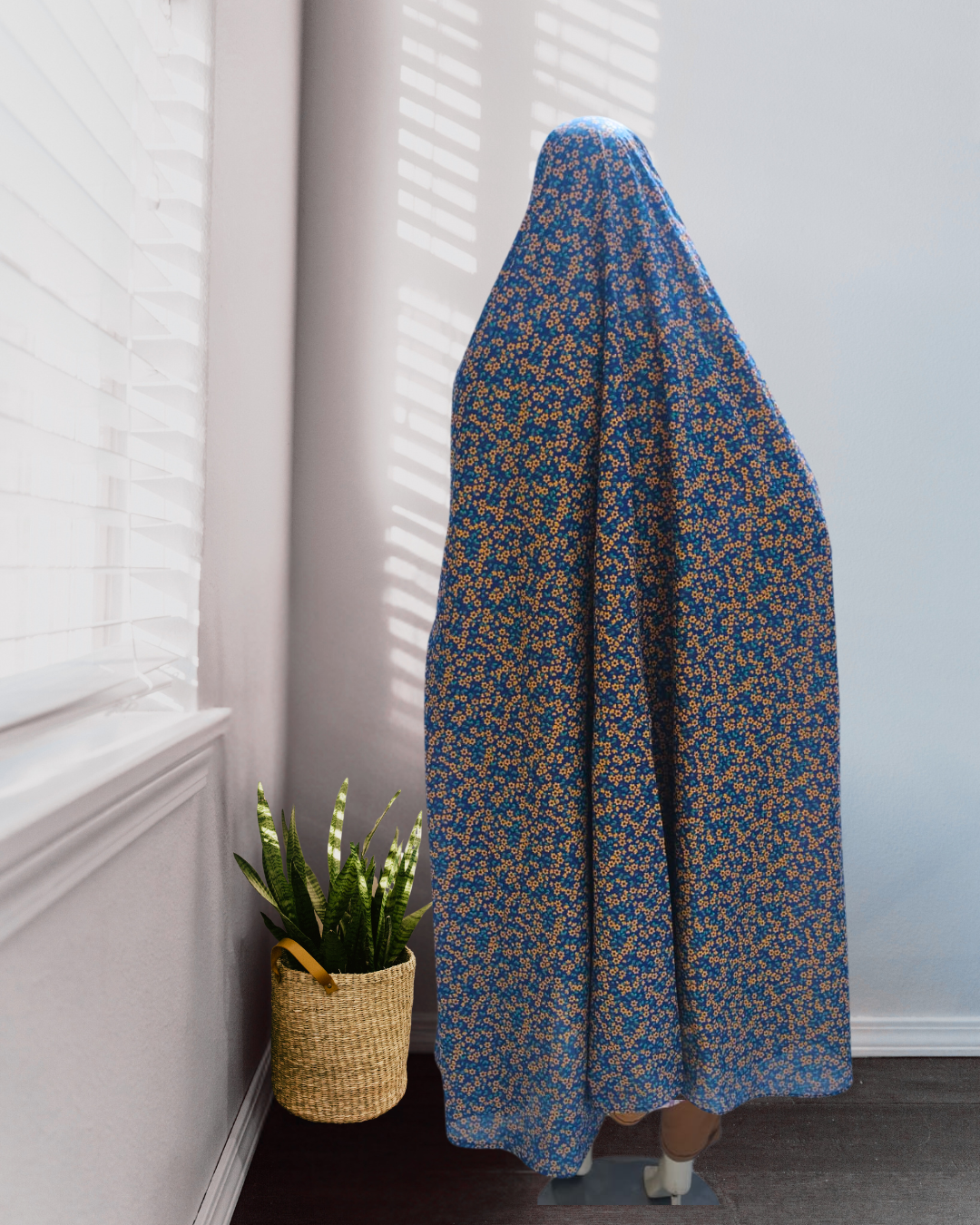 Navy Blue Namaz Gown