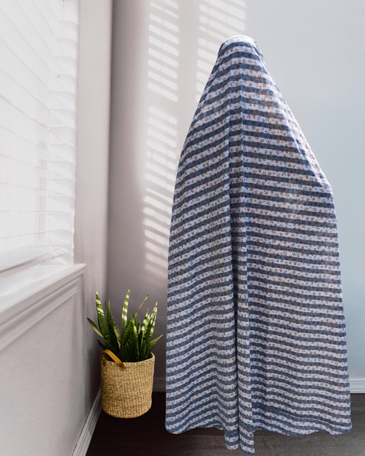 Grey Floral Namaz Gown