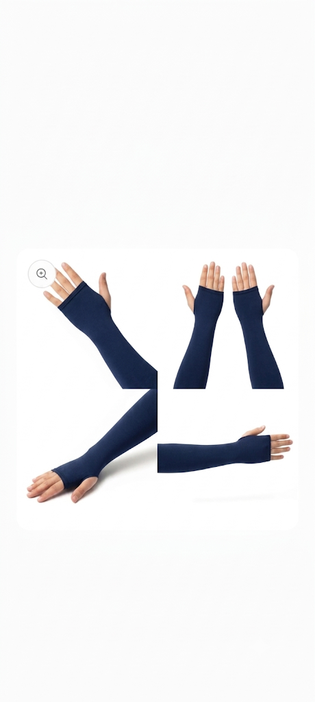 Modest sleeves Navy blue